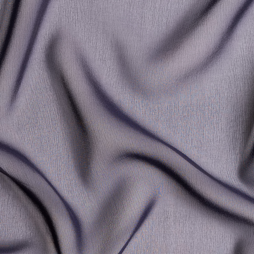 Purple Solid Silk Chiffon Detail