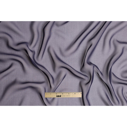 Purple Solid Silk Chiffon Full