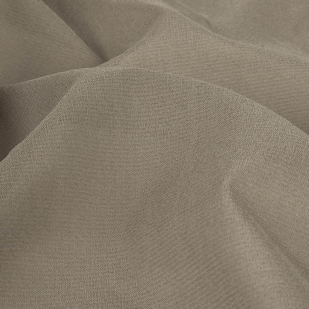 Gray Stretch Silk Chiffon - Detail