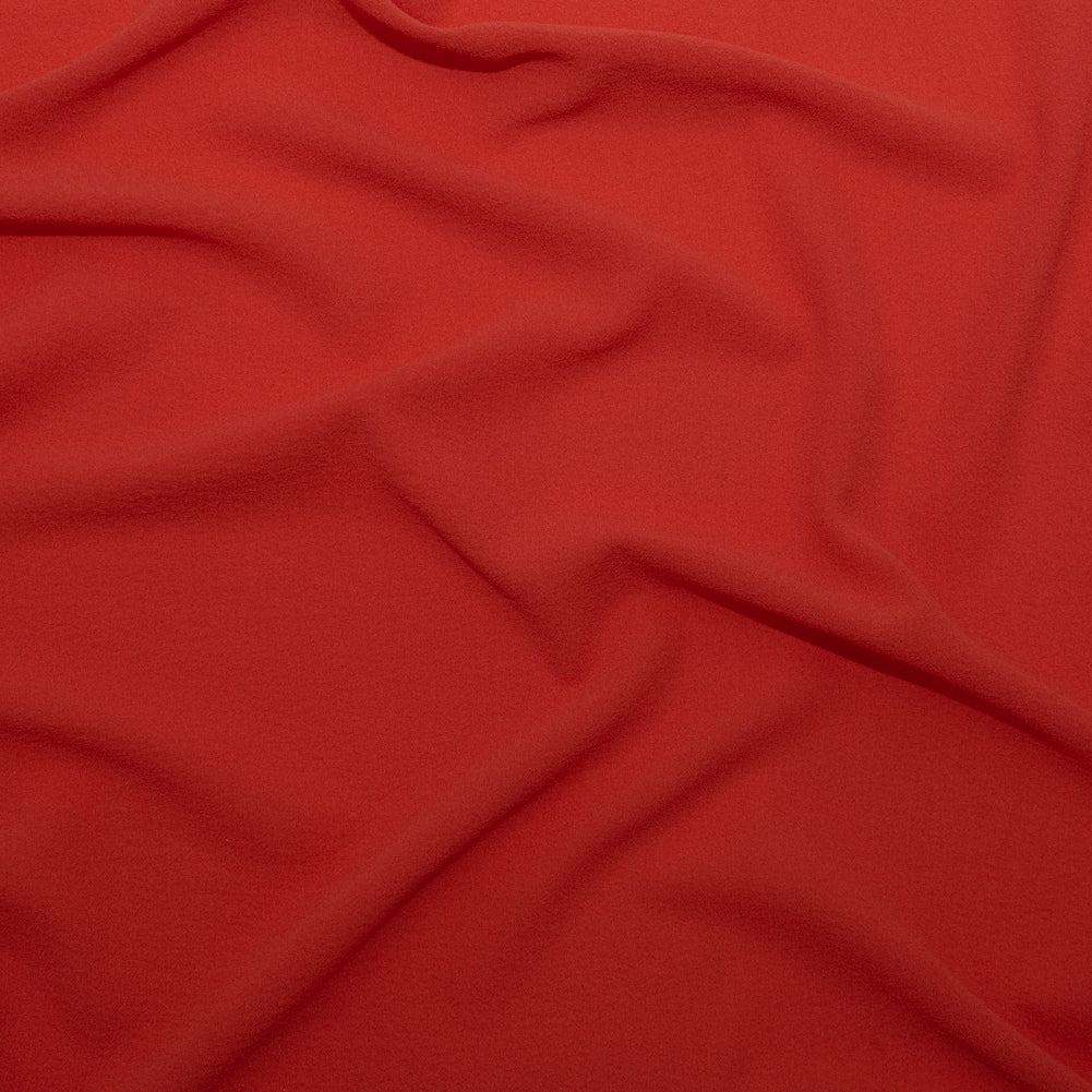Scarlet Ibis Stretch Silk Georgette