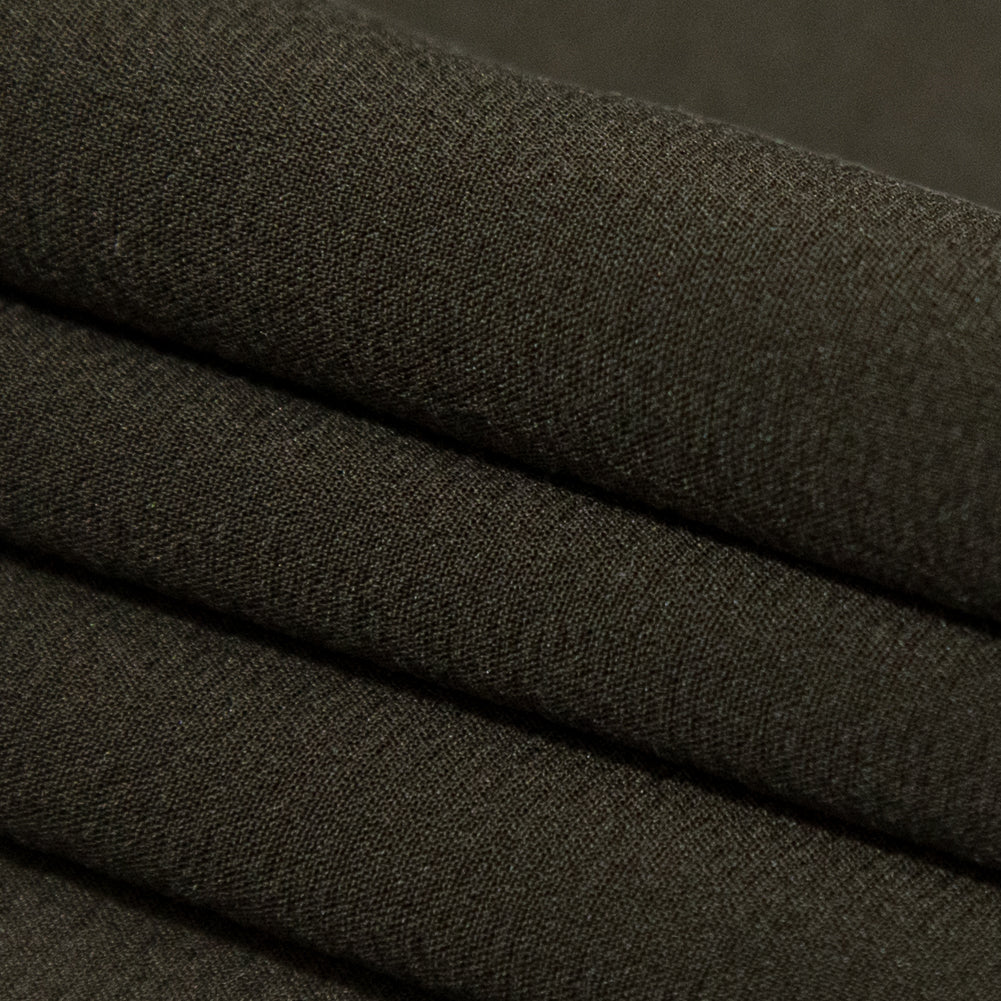 Kombu Green Stretch Silk Chiffon - Folded