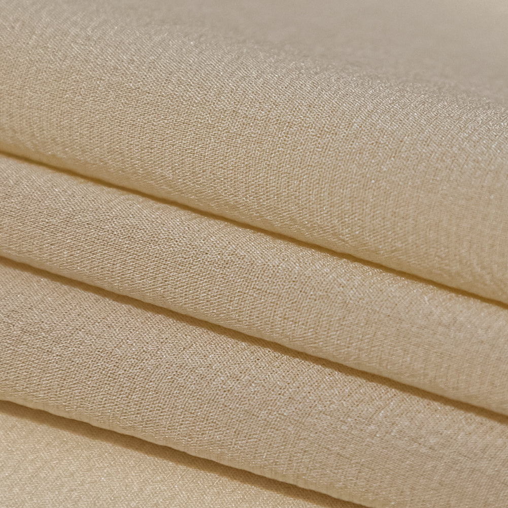 Creme Brulee Stretch Silk Chiffon - Folded