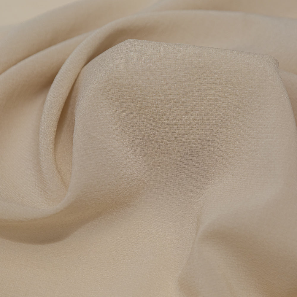 Creme Brulee Stretch Silk Chiffon - Detail