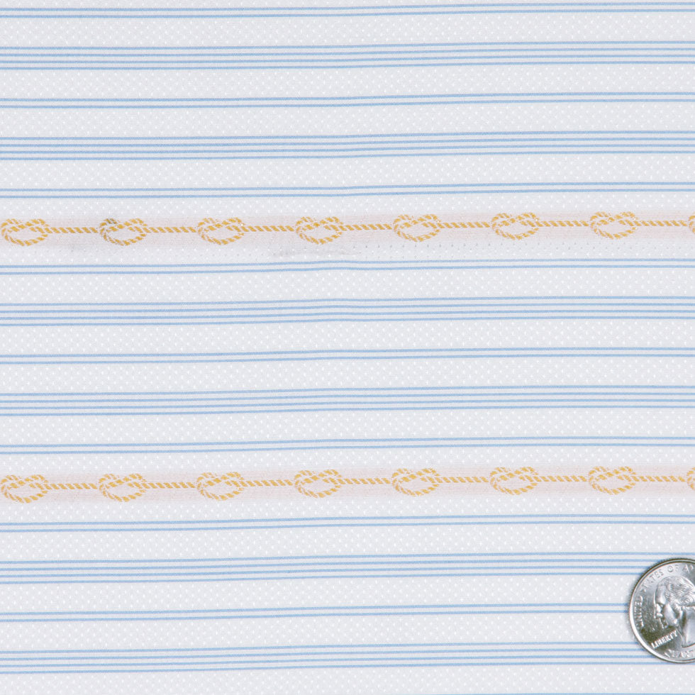 White/Rope Striped Woven - Detail