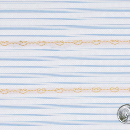 White/Rope Striped Woven - Detail