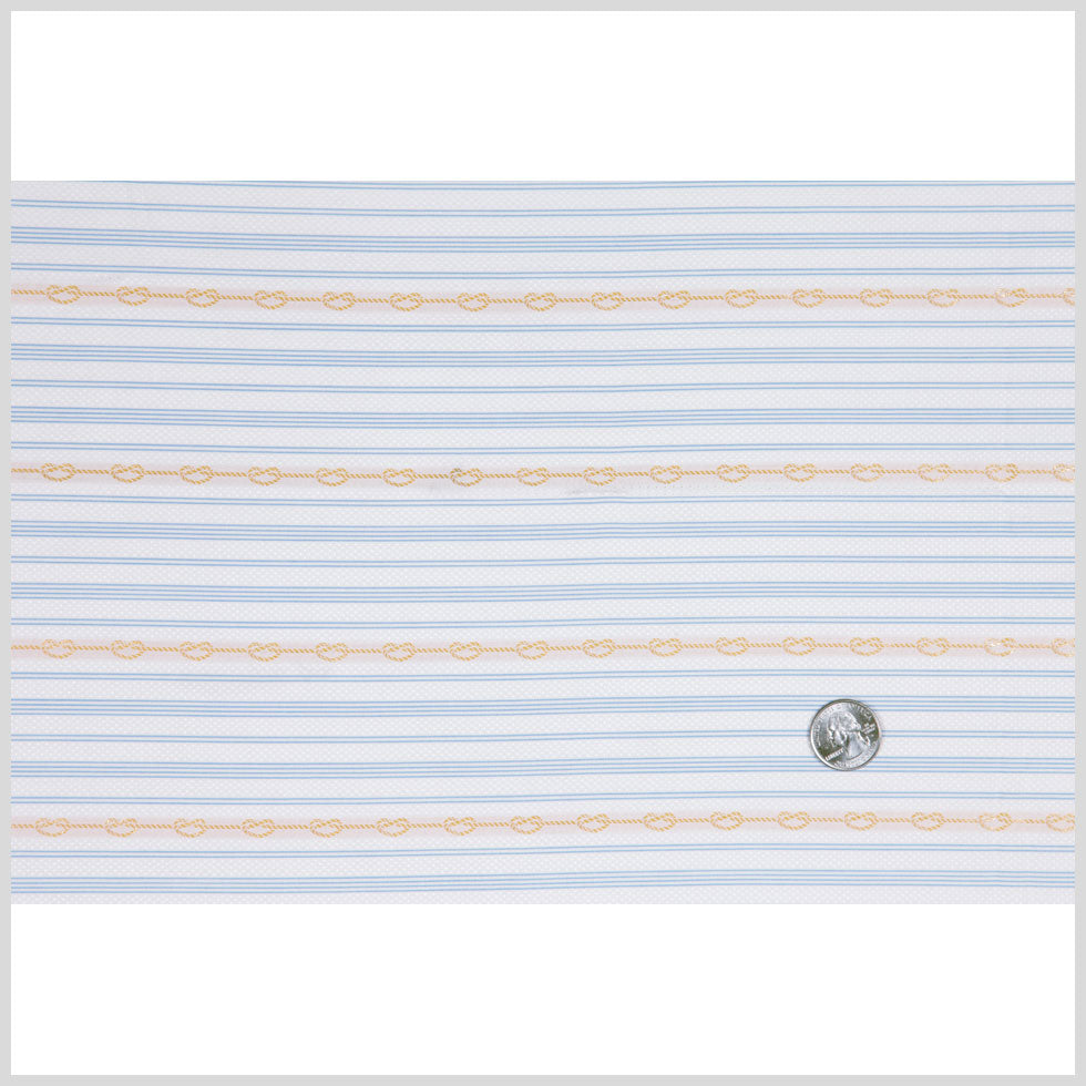 White/Rope Striped Woven - Full