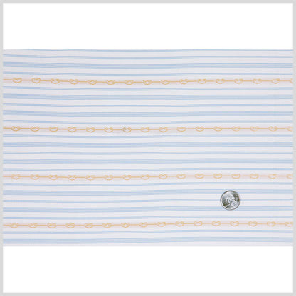 White/Rope Striped Woven - Full