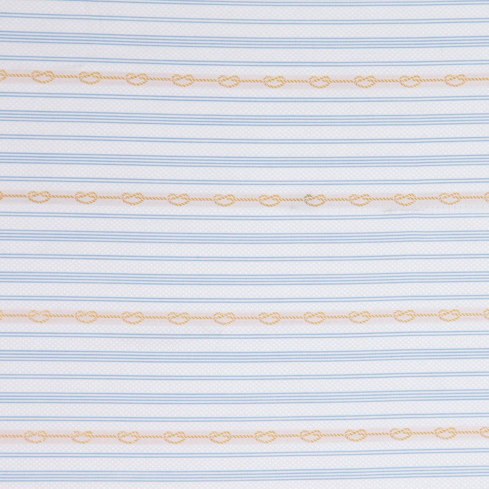 White/Rope Striped Woven