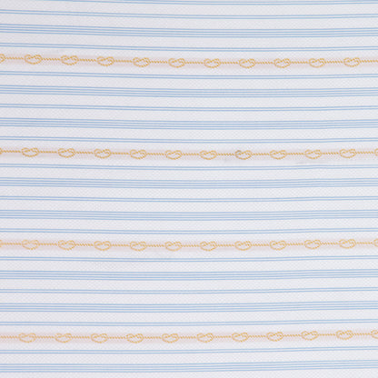 White/Rope Striped Woven