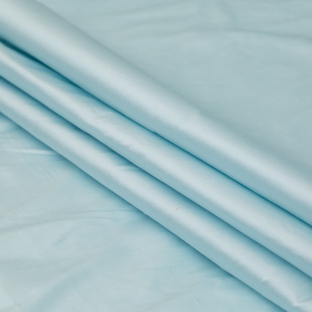 Starlight Blue Silk Shantung - Folded