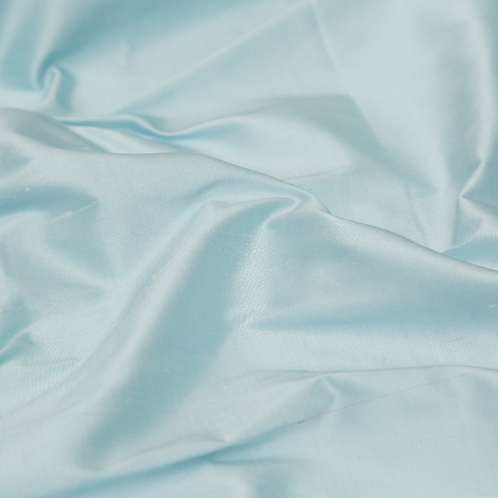 Starlight Blue Silk Shantung - Detail