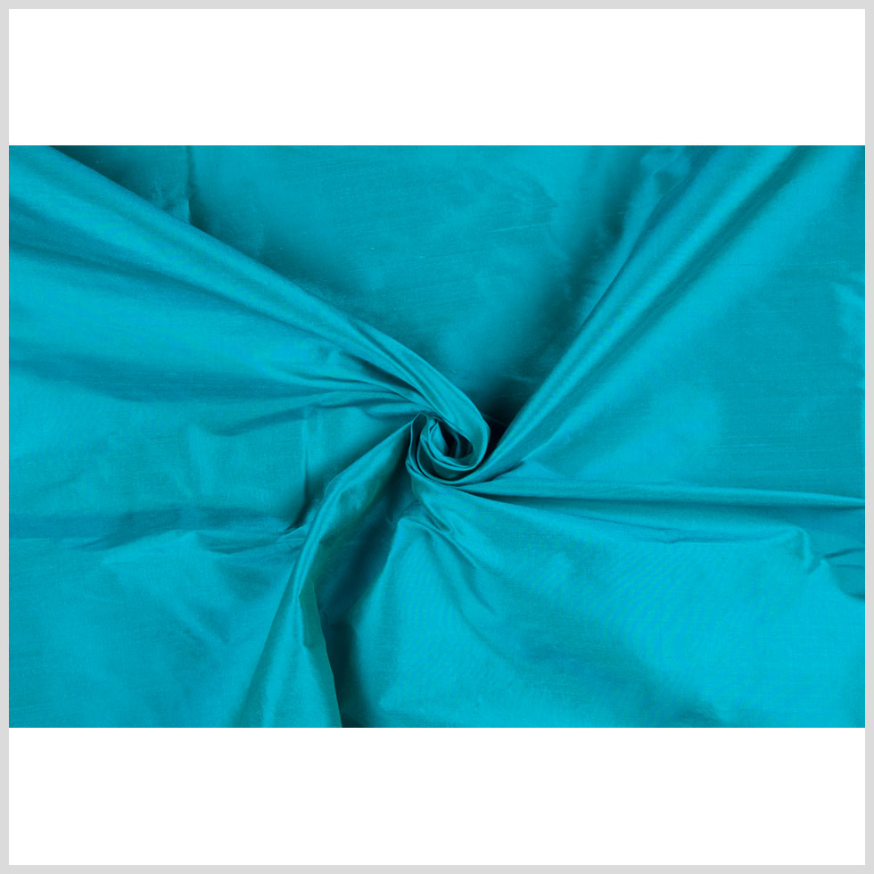 Bright Aqua Solid Shantung/Dupioni - Full