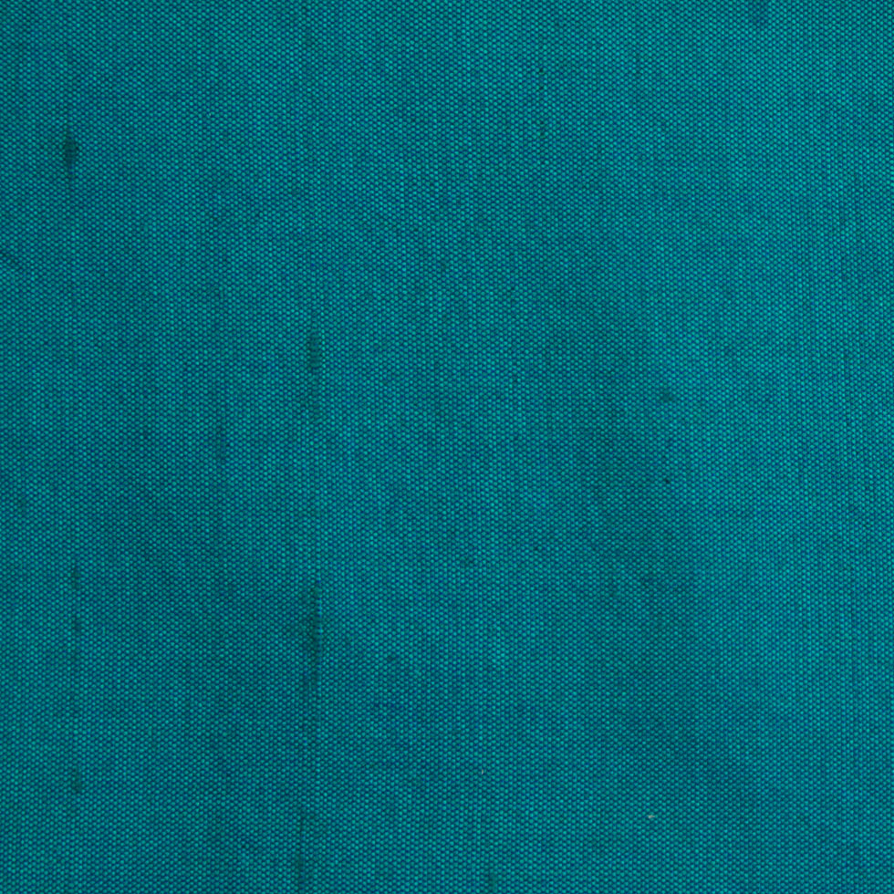 Iridescent Blue Green Solid Shantung/Dupioni