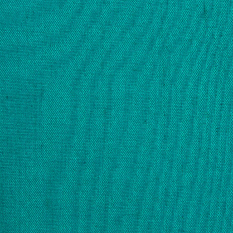 Bright Iridescent Blue Green Solid Shantung/Dupioni