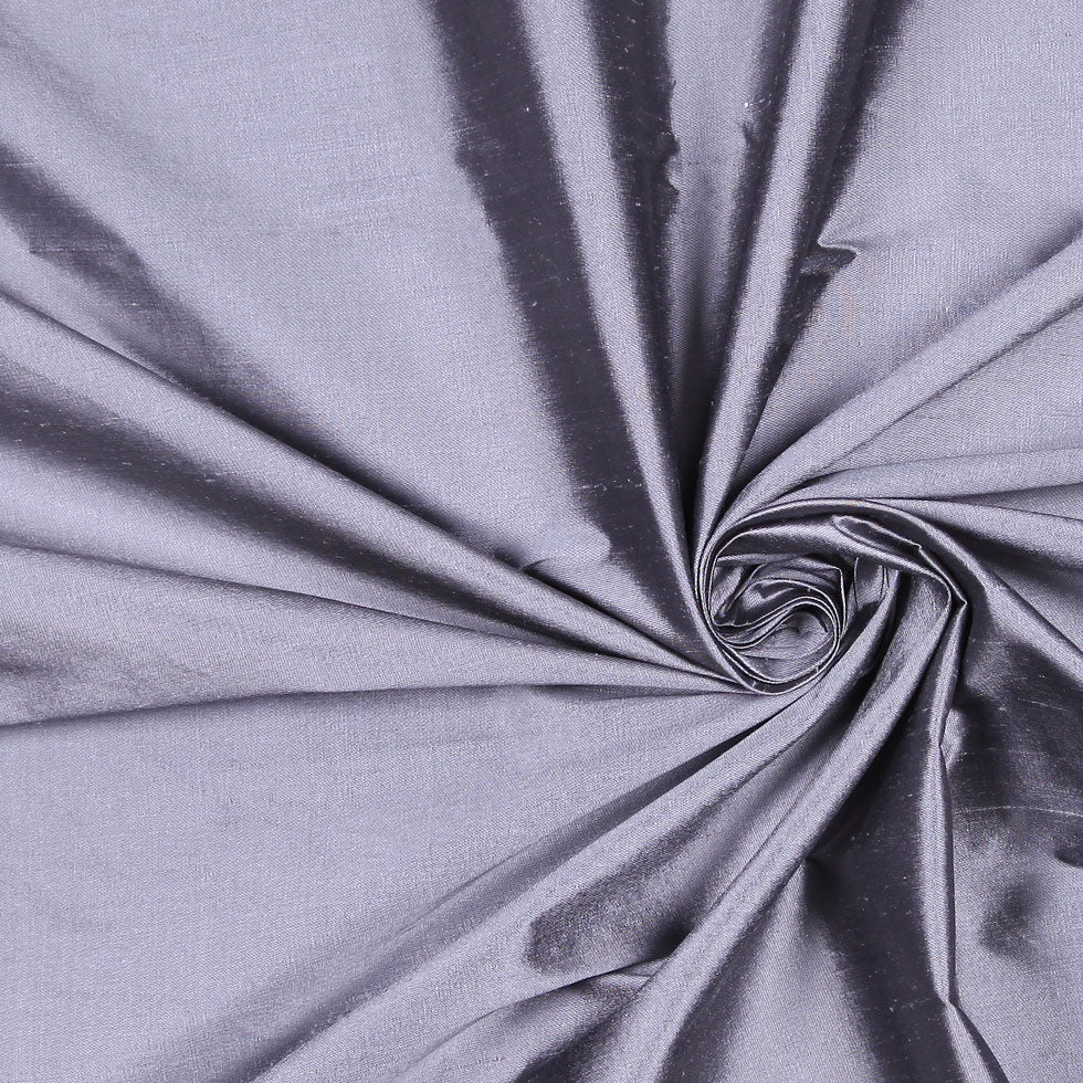 Heather Gray Solid Shantung/Dupioni - Detail
