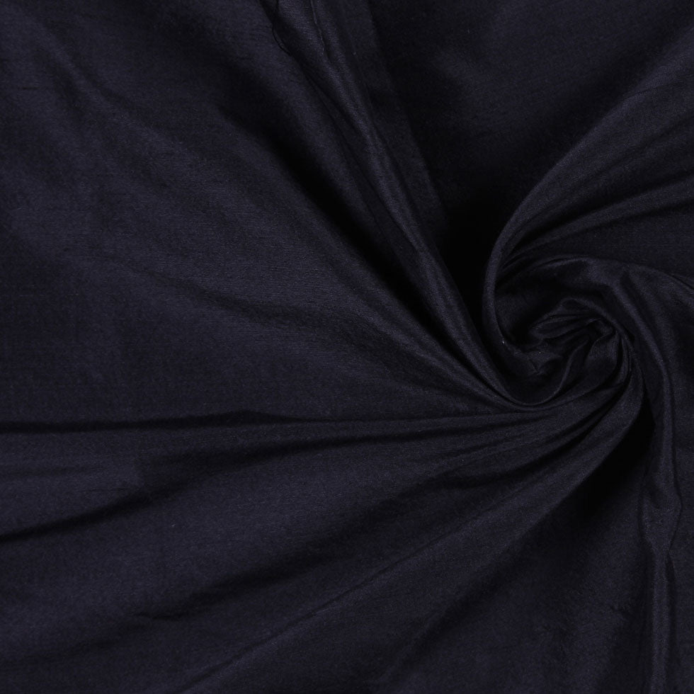 Black Solid Shantung/Dupioni