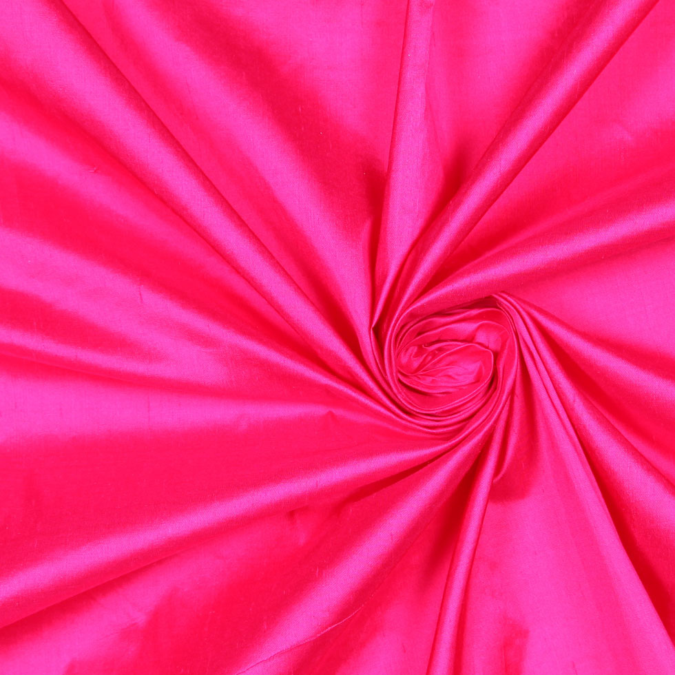 Fuchsia Solid Shantung/Dupioni - Detail