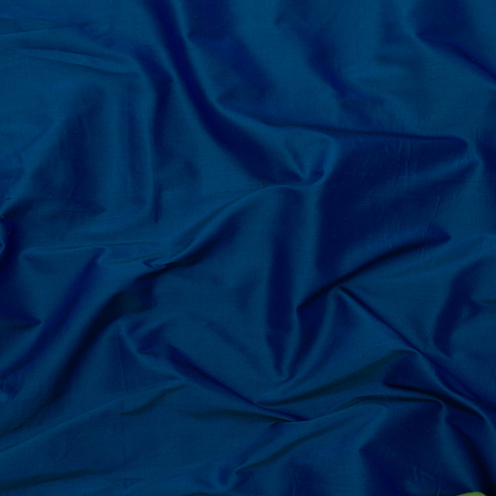 Deep Ultramarine Iridescent Silk Shantung