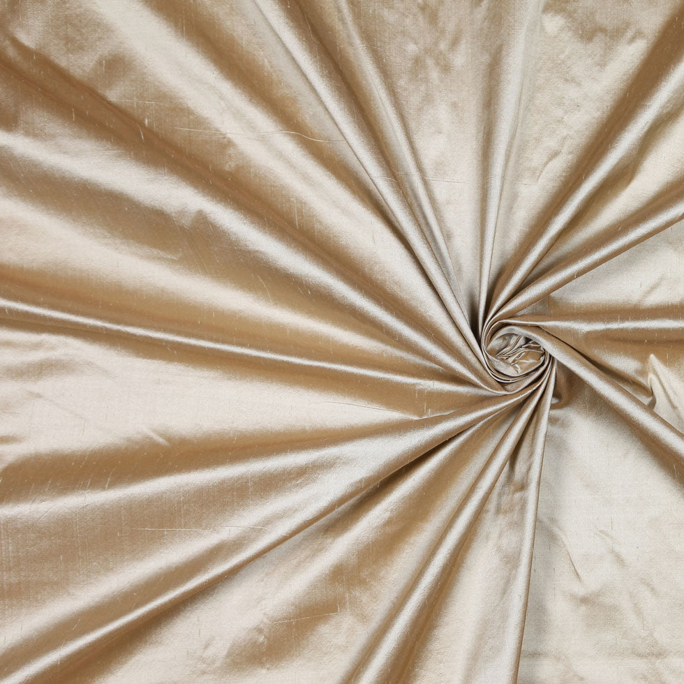 Silk Shantung - Iridescent Brown and Celadon - Shantung Collection