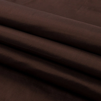 Silk Shantung - Chocolate Brown - Shantung Collection Folded