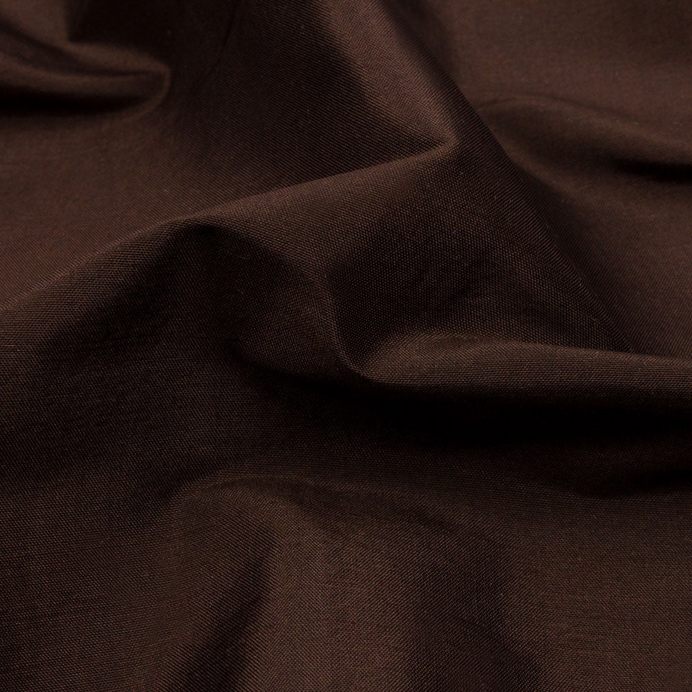 Silk Shantung - Chocolate Brown - Shantung Collection Detail