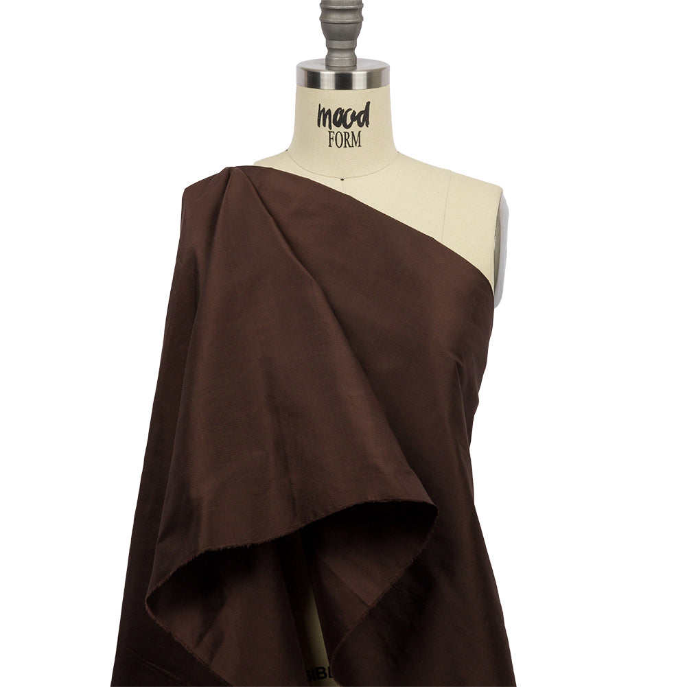 Silk Shantung - Chocolate Brown - Shantung Collection Drape