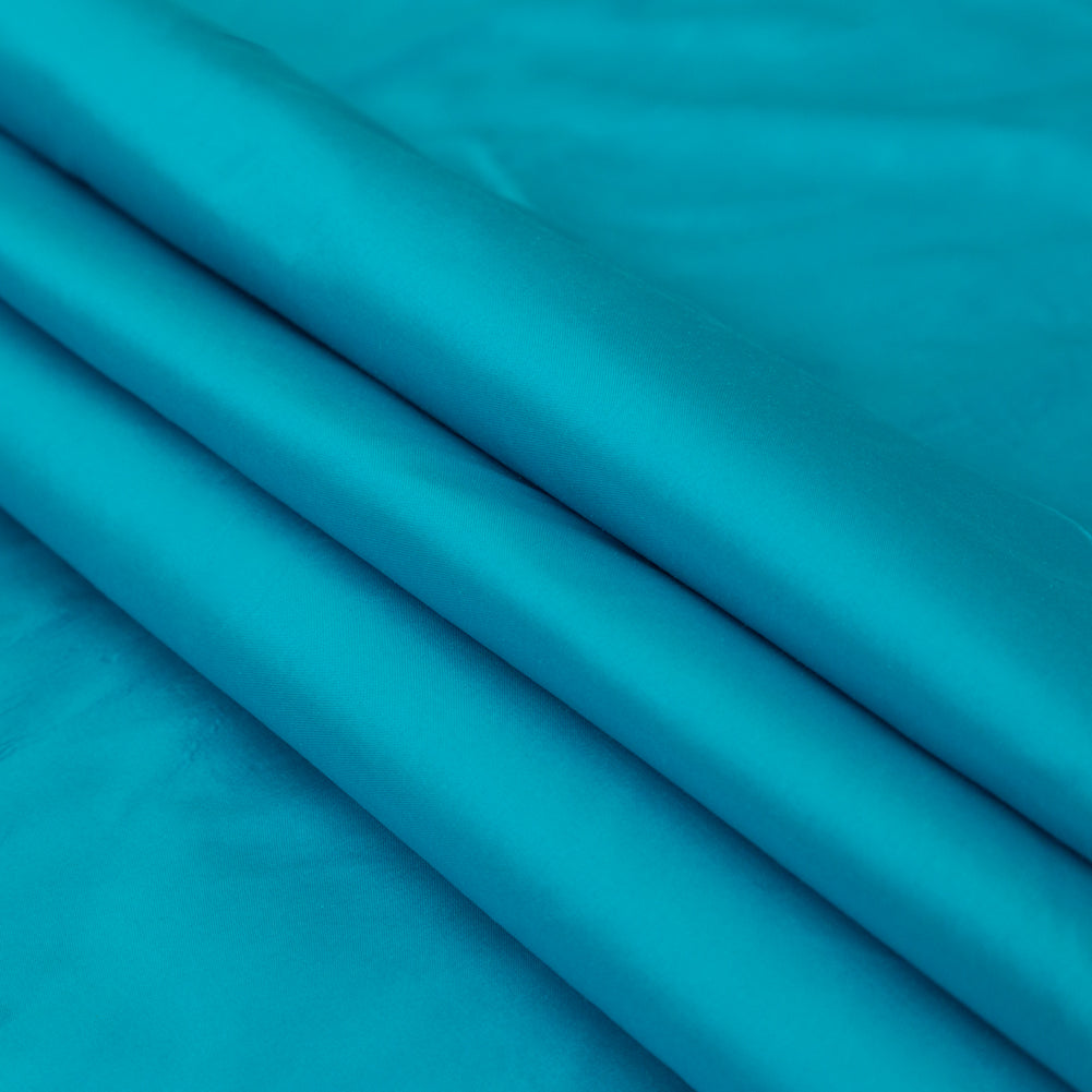 Silk Shantung - Scuba Blue - Shantung Collection Folded