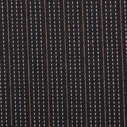 Black/Off-White/Caramel Striped Suiting Detail
