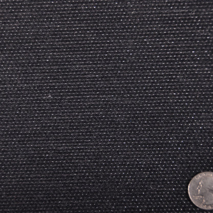 Carolina Herrera Swiss Pinstriped Metallic Black and Silver Novelty Wool Woven