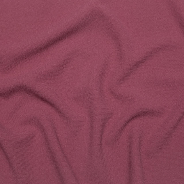 Italian Liz Berry Creped Stretch Wool Double Cloth
