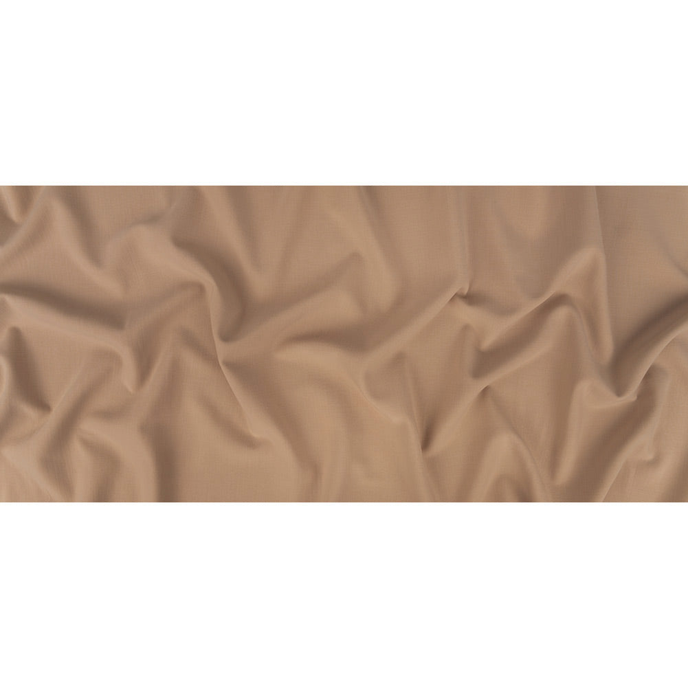 Donna Karan Italian Beige Stretch Wool Double Cloth Full