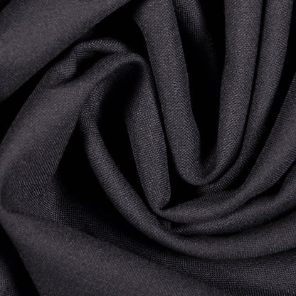 Black Wool-Lycra Suiting Detail