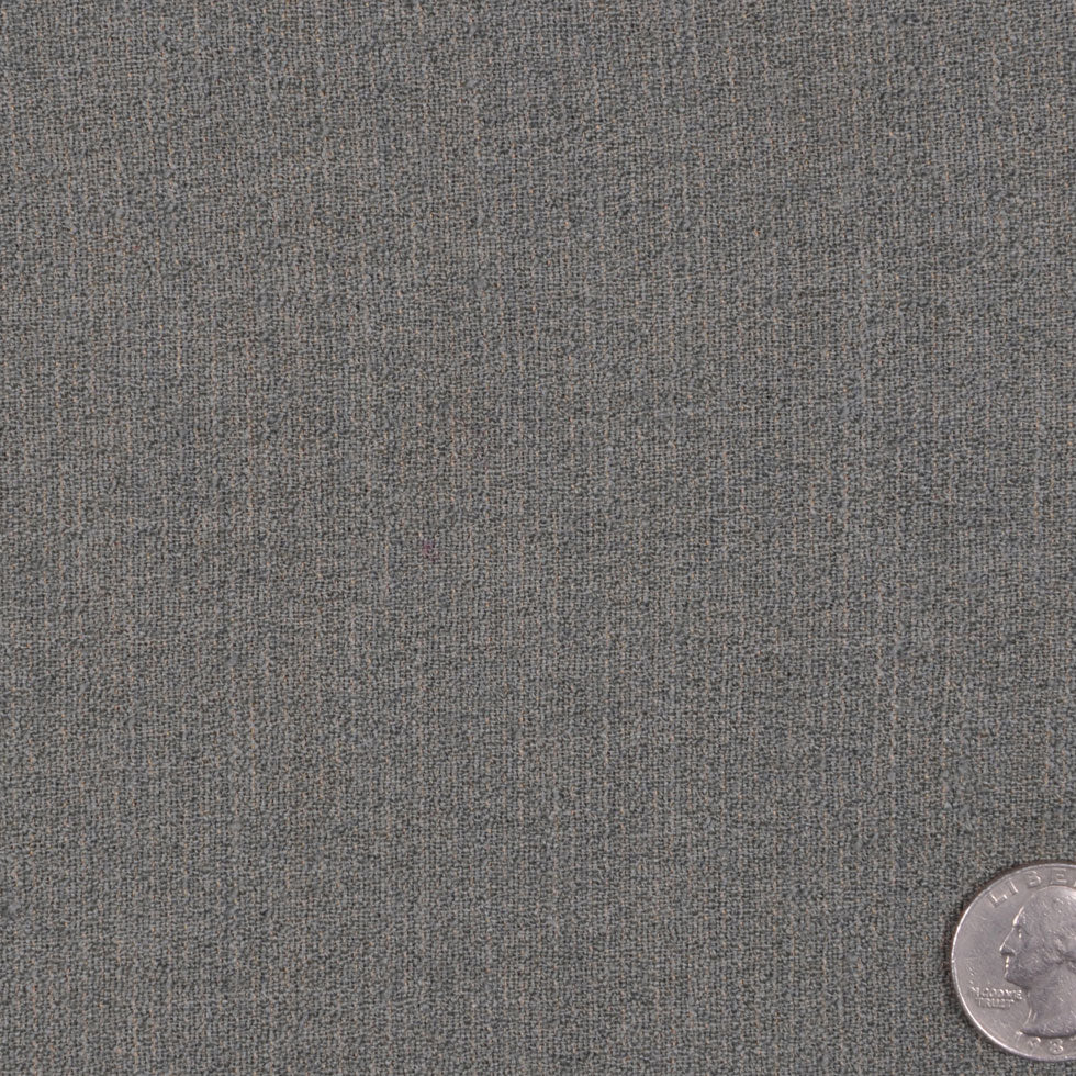 Olivine Green Solid Crepe Wool Blend