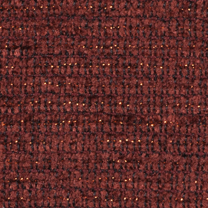Red Brown/Gold Solid Chenille Detail