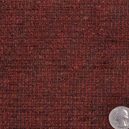 Red Brown/Gold Solid Chenille