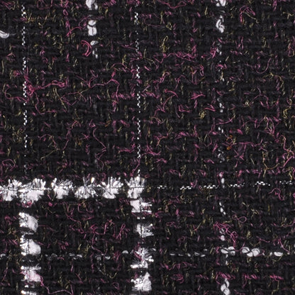Black/White/Silver Solid Woven Detail