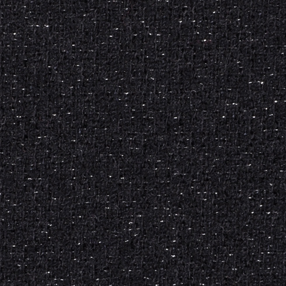 Black Solid Woven Detail