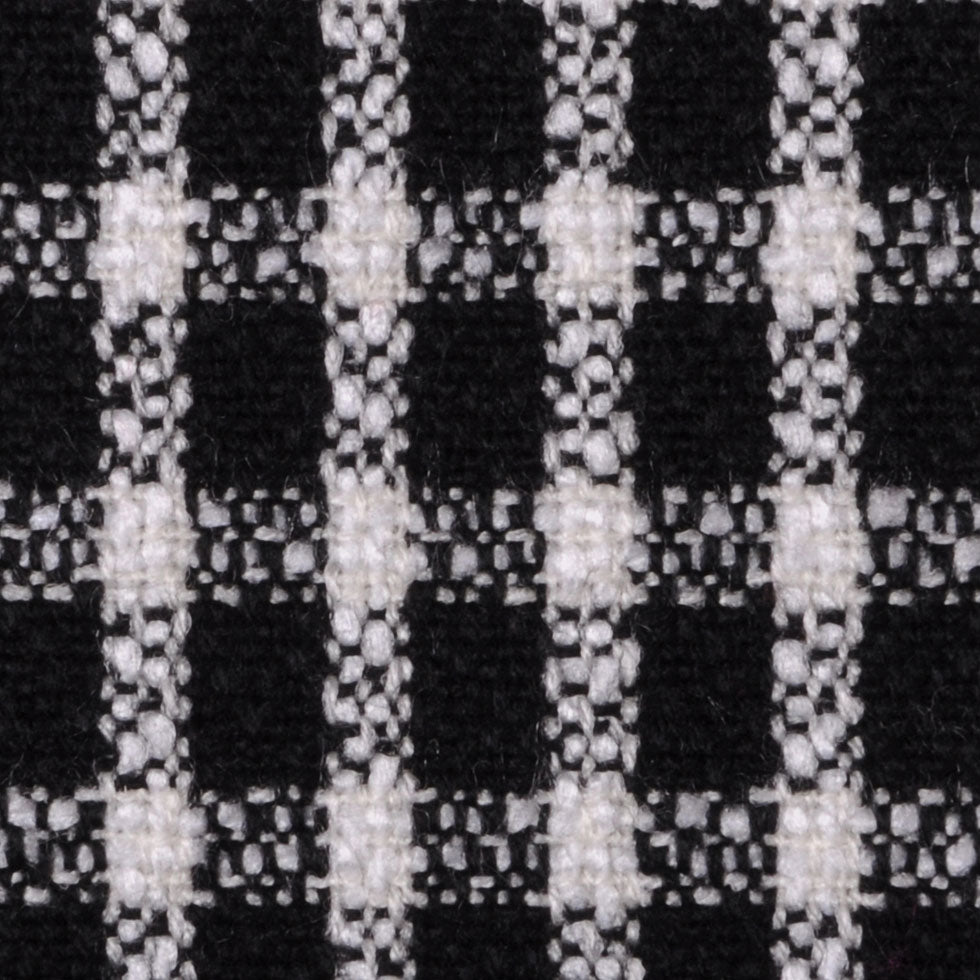 Black/Off-White Plaid Coating Detail