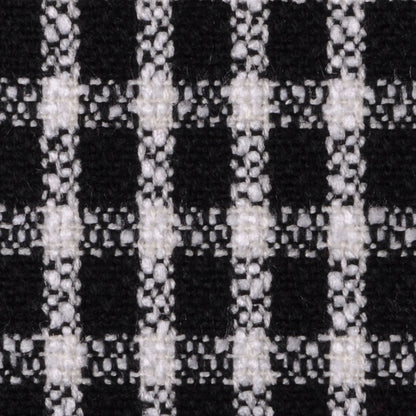Black/Off-White Plaid Coating Detail