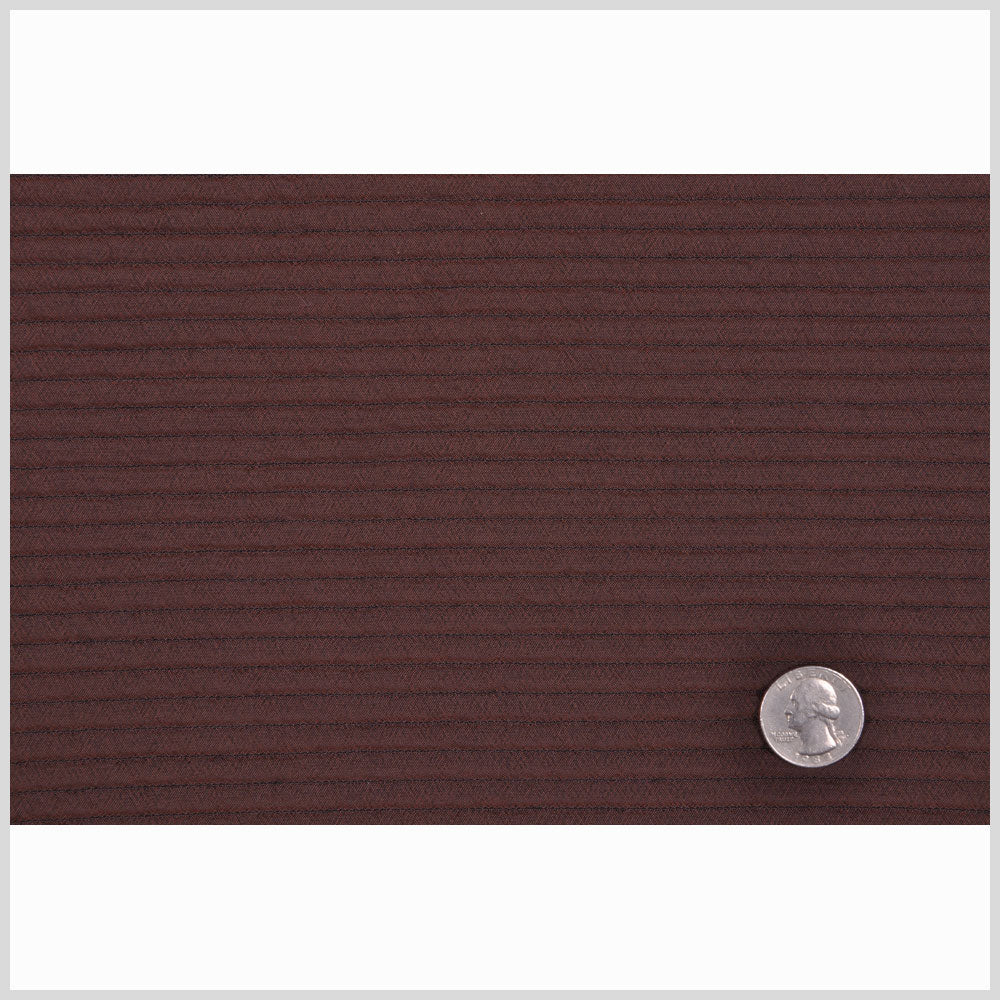 Chicory Coffee Channel-Quilted Wool Woven Full