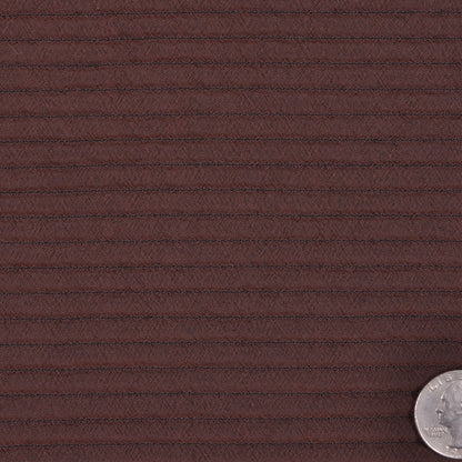 Chicory Coffee Channel-Quilted Wool Woven