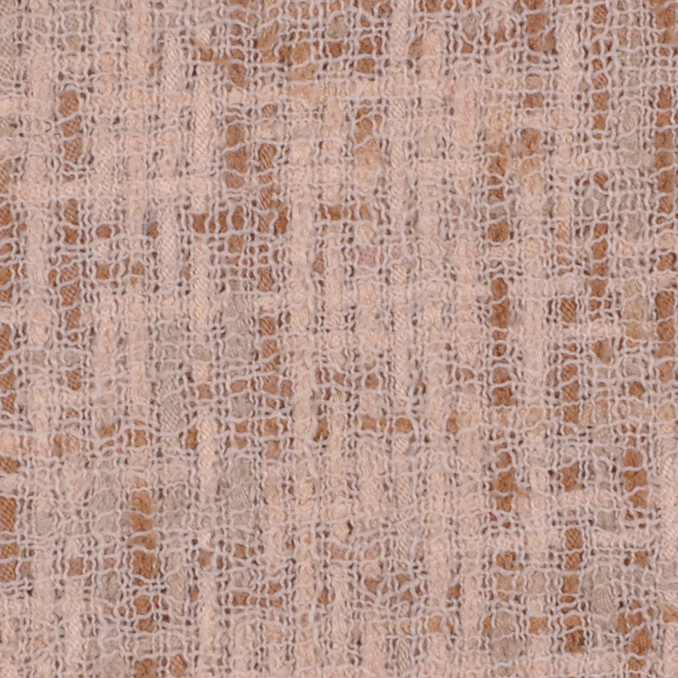 Famous NYC Designer Beige/Tan Solid Woven Detail