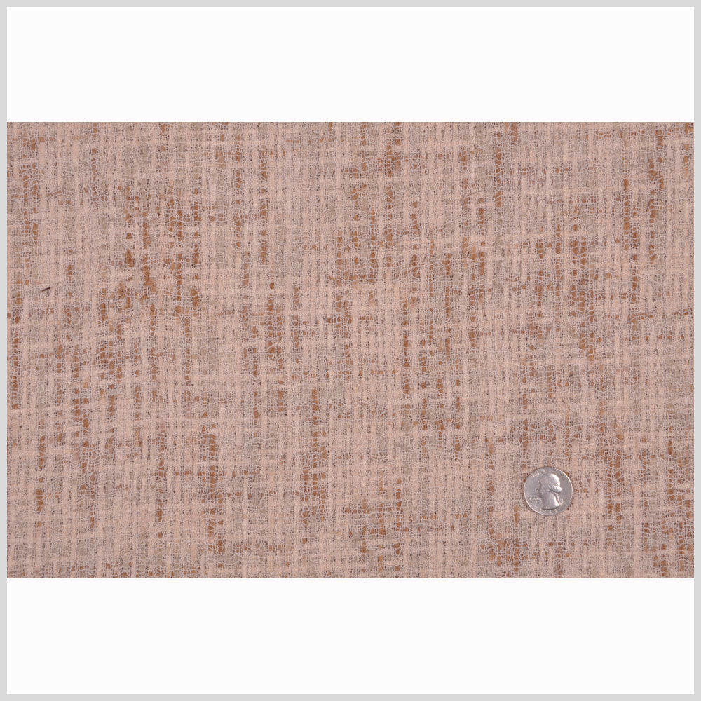 Famous NYC Designer Beige/Tan Solid Woven Full