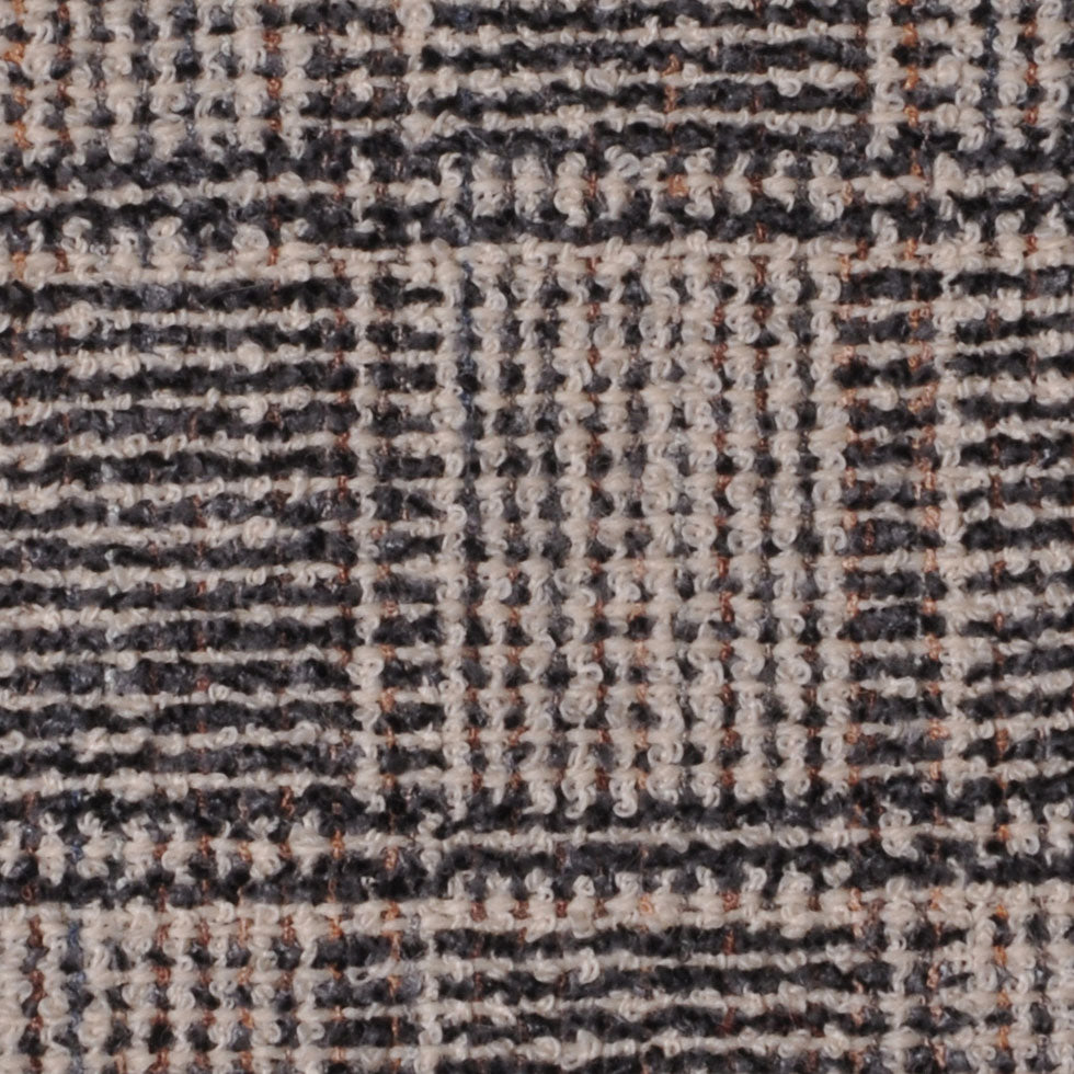 Natural/Gray/Black Plaid Wool Boucle Detail