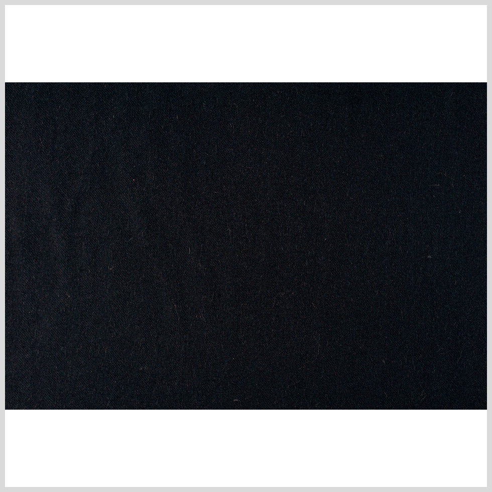 Black Camel Hair Flannelled Coating Full
