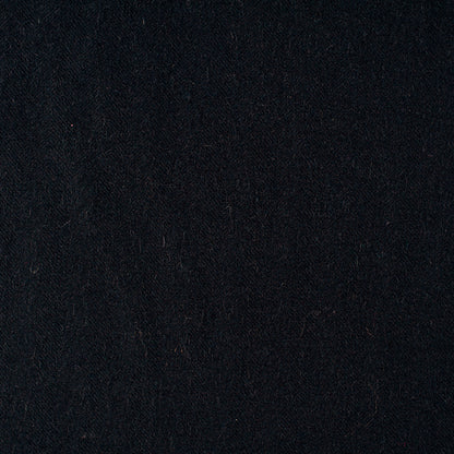Black Camel Hair Flannelled Coating