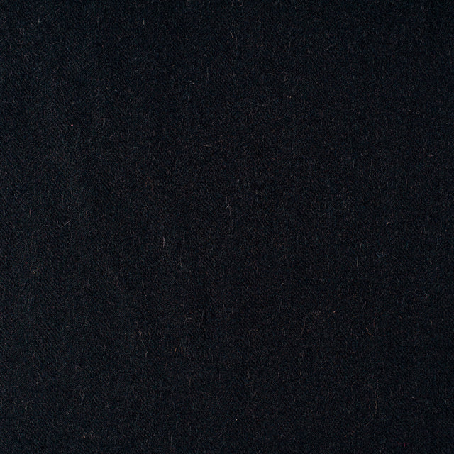 Black Camel Hair Flannelled Coating