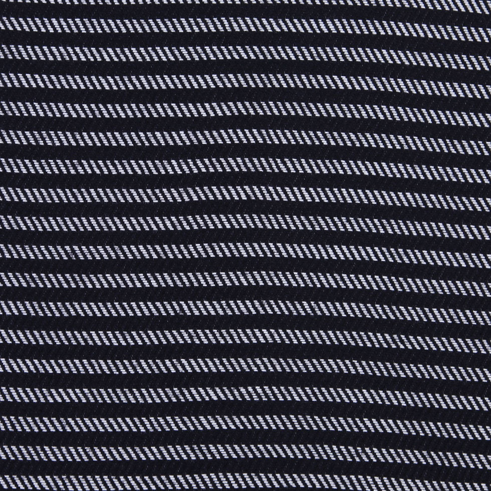 Black/Off-White Herringbone Wool Woven Detail