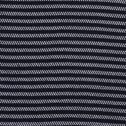 Black/Off-White Herringbone Wool Woven Detail