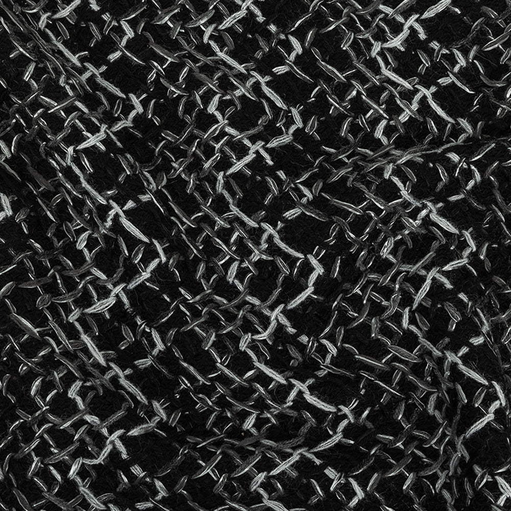 Black/Gray Solid Knits